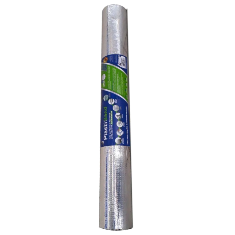FITA ALUMINIZADA PLASTIBAND AUTOADESIVA 90cm X 10m - Imagem: 1
