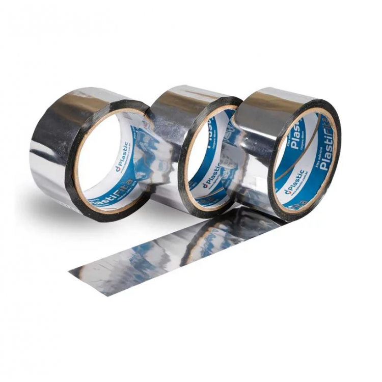  FITA ALUMINIZADA PLASTIFITA 48mm x 50m - Imagem: 1