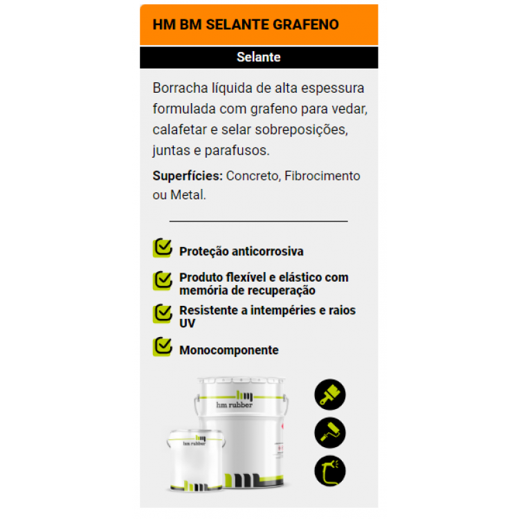 HM SELANTE GRAFENO 18KG - Imagem: 2