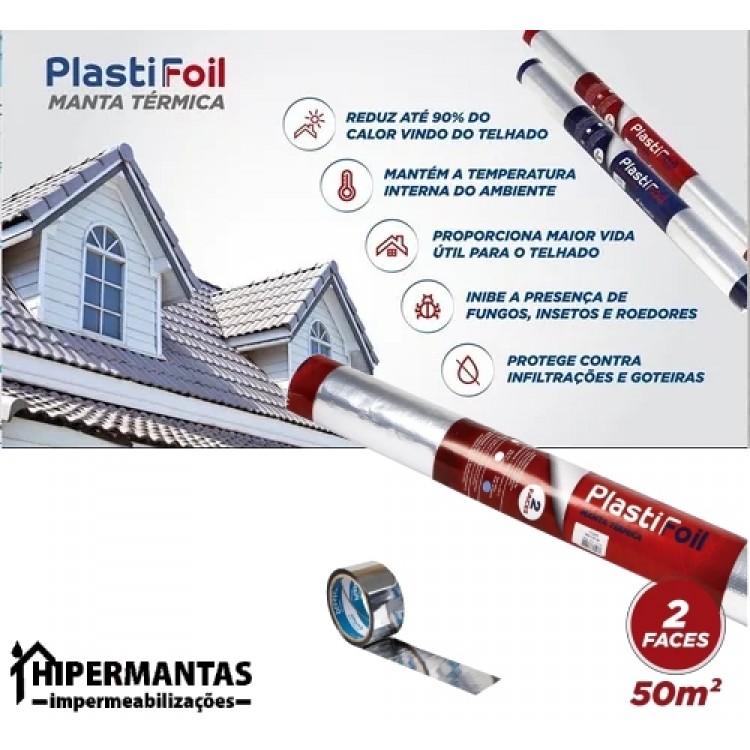 MANTA TÉRMICA ALUMINIZADA 25 M2 Plastifoil - Imagem: 3