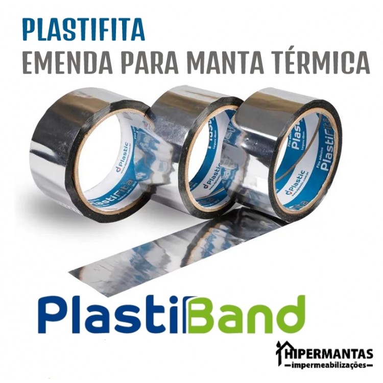 FITA ALUMINIZADA PLASTIFITA 48mm x 50m - Imagem: 3