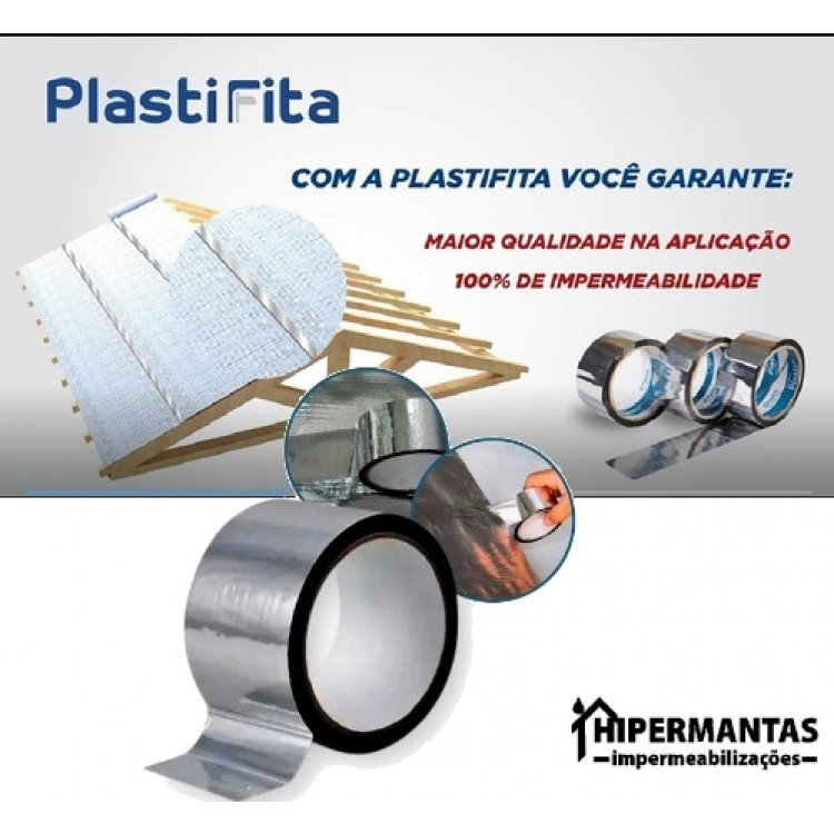  FITA ALUMINIZADA PLASTIFITA 48mm x 50m - Imagem: 2