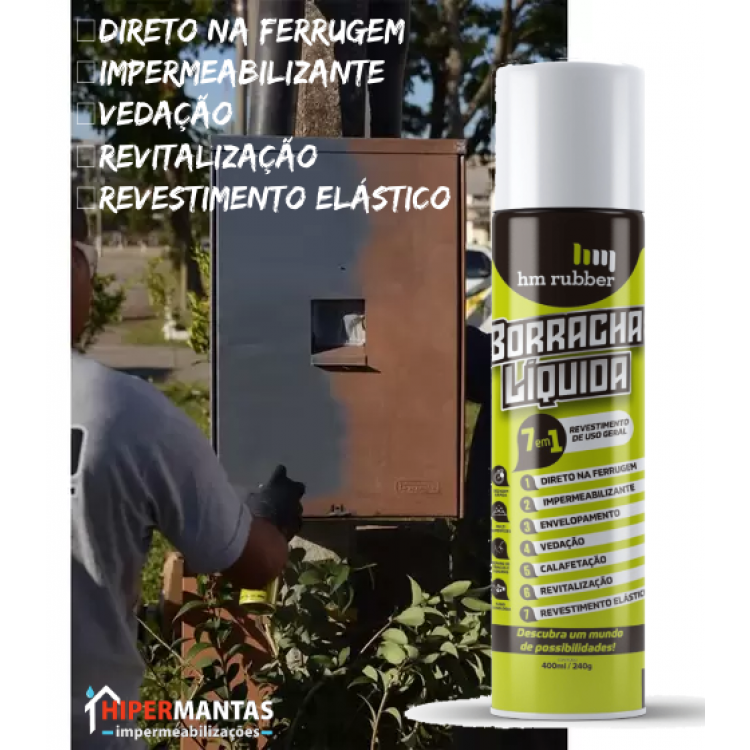 BORRACHA LÍQUIDA 7 EM 1 SPRAY - BRANCO  - Imagem: 4