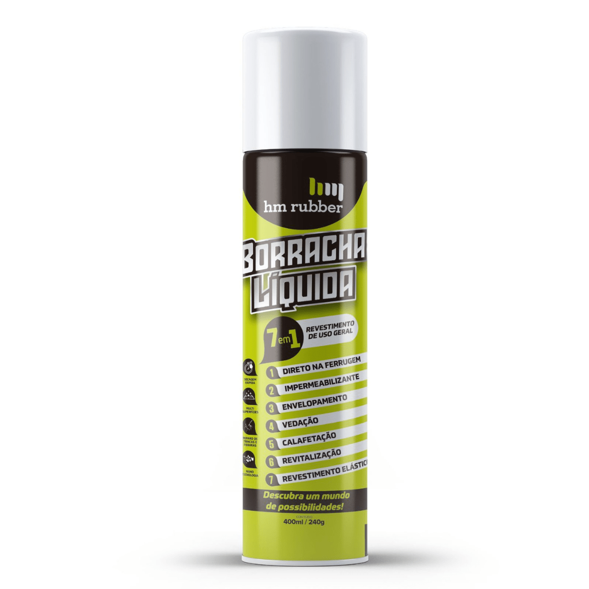 BORRACHA LÍQUIDA 7 EM 1 SPRAY - BRANCO 